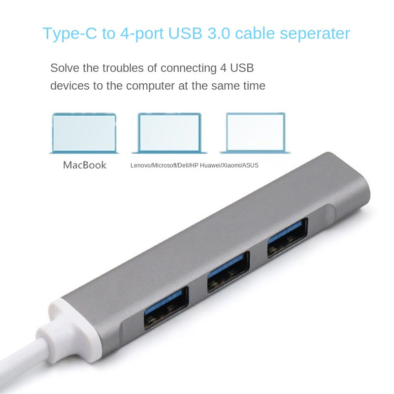USB C HUB 3.0 3.1 Type C 4 Port Multi USB Splitter Adapter OTG Za HUAWEI Xiaomi Lenovo Macbook PC Računalo