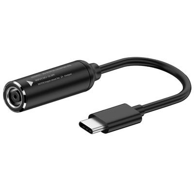 DC/négyzet alakú anya-C típusú töltőkábel maximális teljesítményű PD65W gyorstöltő kábel Automatikus felismerés mobiltelefonhoz/táblagéphez