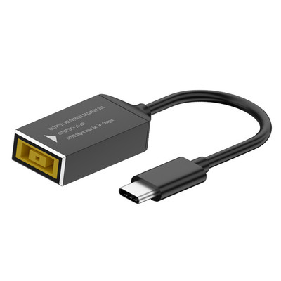 DC/négyzet alakú anya-C típusú töltőkábel maximális teljesítményű PD65W gyorstöltő kábel Automatikus felismerés mobiltelefonhoz/táblagéphez