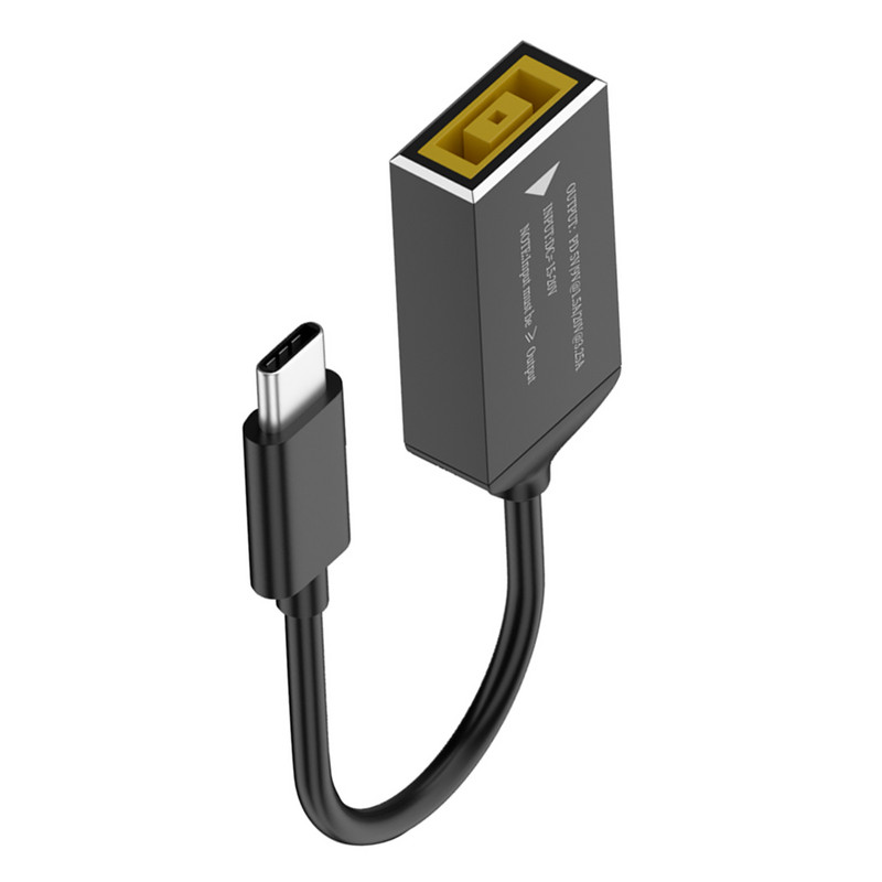 DC/négyzet alakú anya-C típusú töltőkábel maximális teljesítményű PD65W gyorstöltő kábel Automatikus felismerés mobiltelefonhoz/táblagéphez