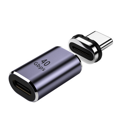 Mágneses USB C adapter C típusú csatlakozó PD 100 W gyorstöltő konverter 40 Gbp/s adat C típusú készülékhez telefon tábla laptop