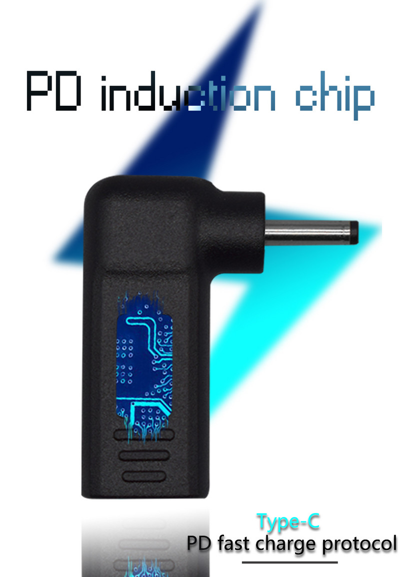 Napájací adaptér pre notebook, konektor DC typu C, samica, zásuvka DC 3,0*1,1 mm pre prenosný adaptér