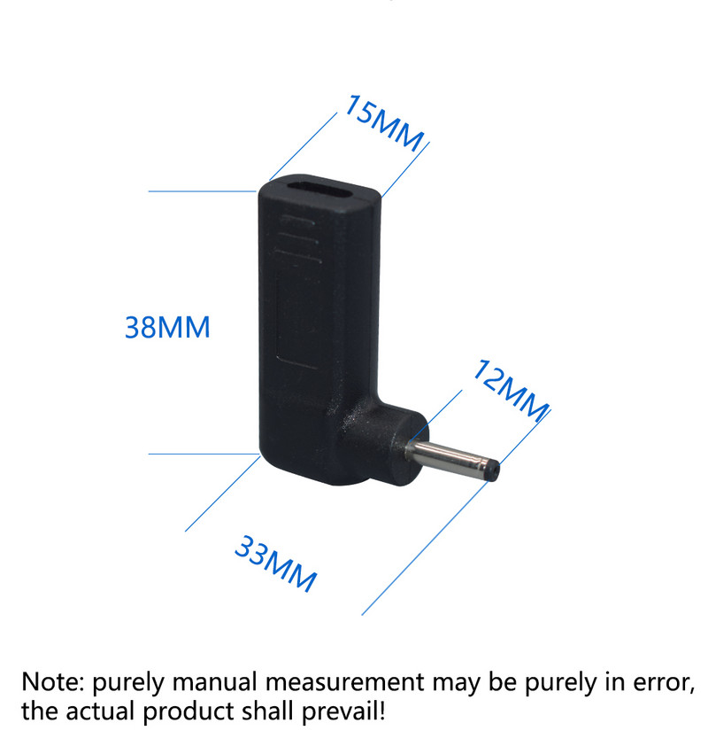 Napájací adaptér pre notebook, konektor DC typu C, samica, zásuvka DC 3,0*1,1 mm pre prenosný adaptér