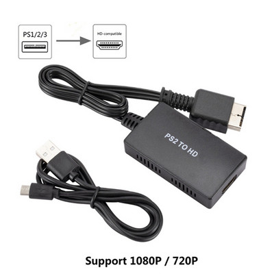 PS2 u HD audio video pretvarač 1080P za PS1/2/3 načine prikaza za HDTV računalo Full HD kabelski adapter