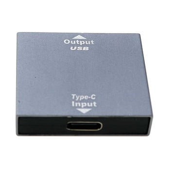 Σύνδεσμος επέκτασης προσαρμογέα μετατροπέα μετατροπέα θηλυκών διαιρέσεων YuXi Type-C σε διπλό USB 3.0 USB C Υποστηρίζει μόνο γρήγορη φόρτιση