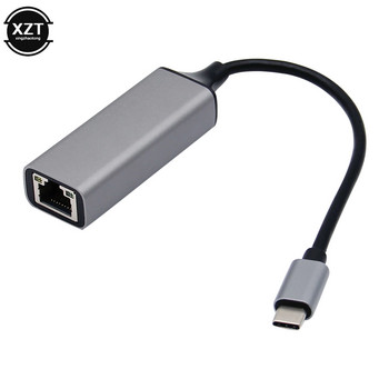 Προσαρμογέας USB Ethernet 10/100Mbps Κάρτα δικτύου Rj45 Τύπος c USB C Lan για Macbook Windows Ενσύρματο καλώδιο Internet