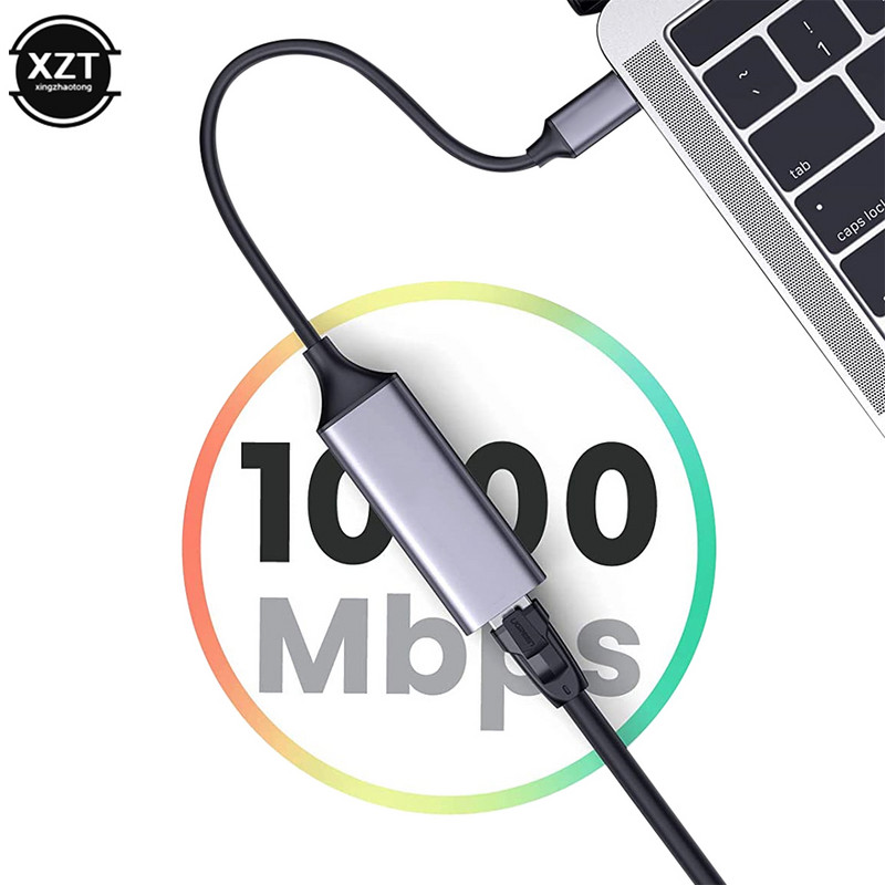 USB Ethernet adapter 10/100Mbps mrežna kartica Rj45 tipa c USB C Lan za Macbook Windows žičani internetski kabel