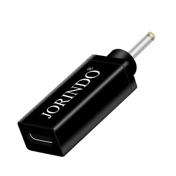 JORINDO Type-C женски жак към DC4.8*1.7MM мъжки щепсел Преобразувател на мощност за лаптоп, USB-C към DC4817 Преобразувател за бързо зареждане