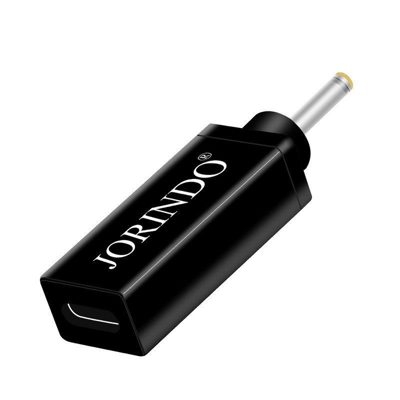 JORINDO Type-C ženski priključak na DC4.8*1.7MM muški utikač Pretvarač napajanja prijenosnog računala, USB-C na DC4817 Pretvarač za brzo punjenje