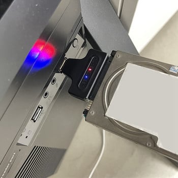 Μετατροπέας 1 τεμαχίου USB3.0 Προσαρμογέας μετατροπέα σκληρού δίσκου 2,5 ιντσών Προσαρμογέας Ssd για επιτραπέζιο υπολογιστή Μαύρο