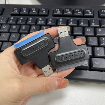 1 брой конвертор USB3.0 адаптер за конвертор на твърд диск 2,5 инча Ssd адаптер за настолен компютър черен