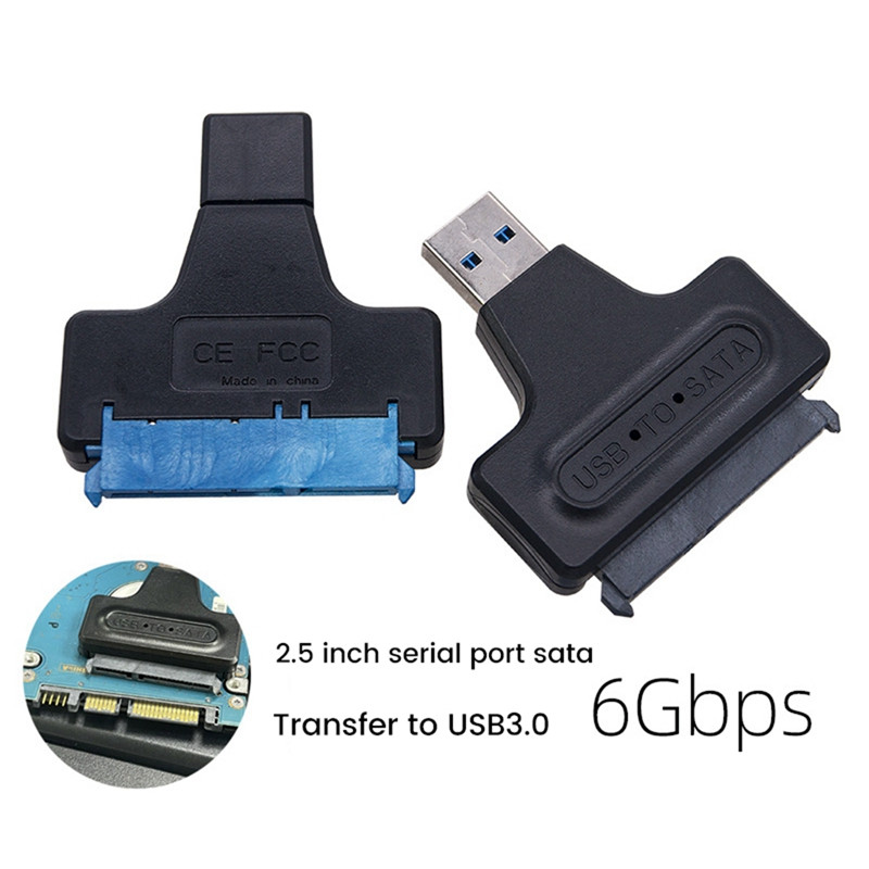 1 darabos konverter USB3.0 merevlemez átalakító adapter 2,5 hüvelykes Ssd adapter asztali számítógéphez fekete