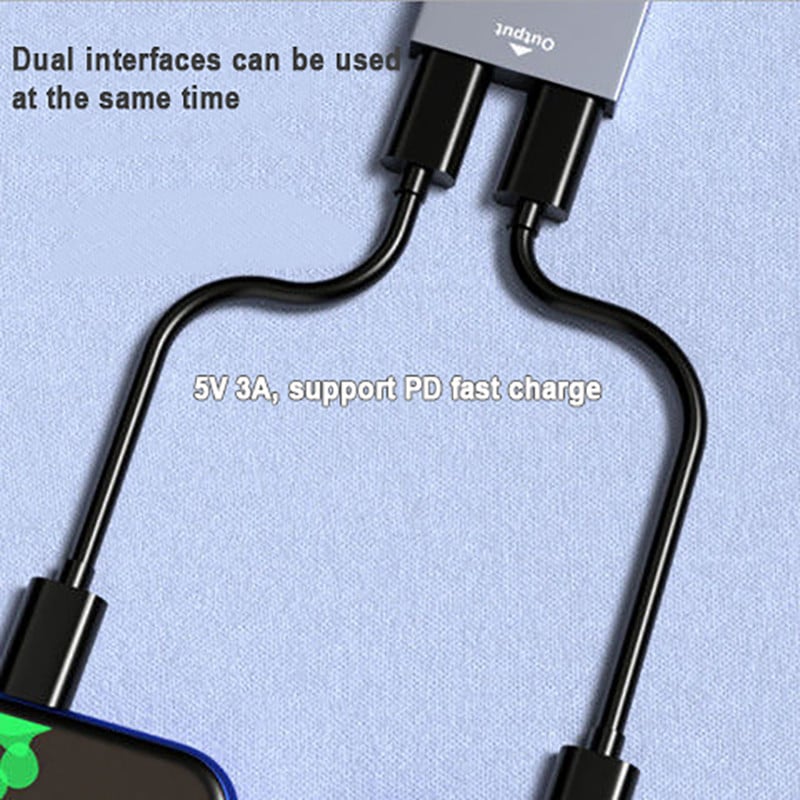 Divisor tipo USB C de , Adaptador tipo hembra a Dual tipo hembra, 1 en 2, solo admite carga