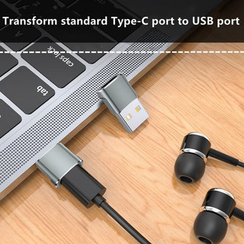 HOT-4 пакета USB C женски към USB мъжки адаптер, кабел за зарядно устройство тип C Преобразувател на захранване за Iphone 12 13 Pro Max за Samsung