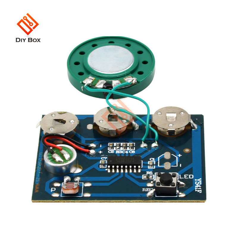 30S hang hangrögzítő kártya fényérzékeny, érzékeny kulcsvezérlő programozható chipes audio modul üdvözlőkártya készítéséhez