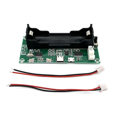 PAM8403 erősítőkártya 2*3W 2.0 csatornás sztereó D osztályú hangerősítő Bluetooth 5.0 18650 elemtartó hangszóró A153