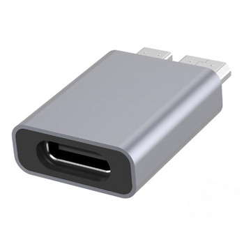 Τύπος C Υποδοχή αρσενικού σε Micro-USB Θηλυκό προσαρμογέα για Mac Σύνδεση σε περίβλημα φορητού σκληρού δίσκου