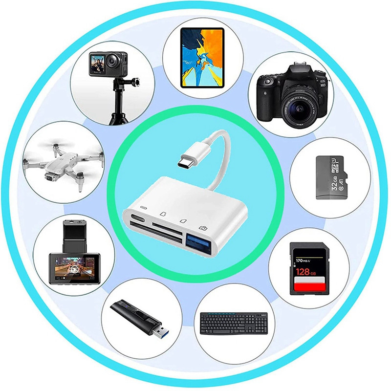 2 pakiranja USB C adaptera, USB C na USB adapter za brzi prijenos podataka, USB-C na USB 3.0 ženski adapter za uređaje tipa C