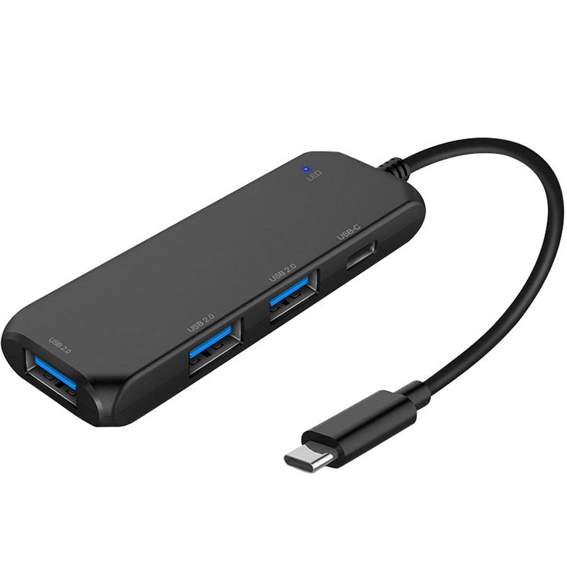 Prijenosni adapter USB-C 4K Hub Type-C na USB 2.0 s 1 muškim priključkom 4 ženska priključka DQ-Drop