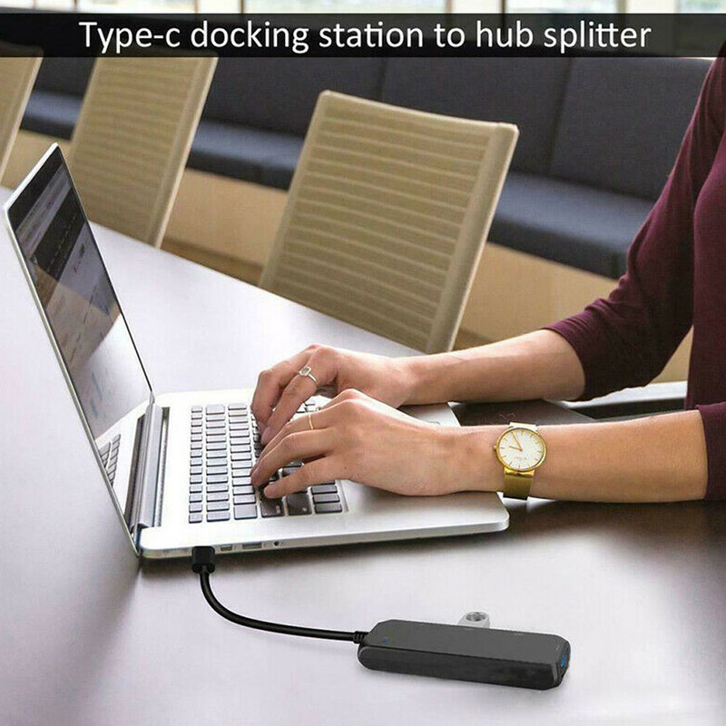 Prijenosni adapter USB-C 4K Hub Type-C na USB 2.0 s 1 muškim priključkom 4 ženska priključka DQ-Drop