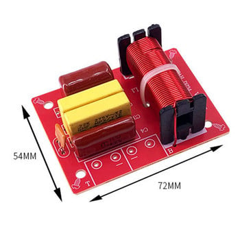 Честотен делител на високоговорителя Стерео кросоувър WEAH-234 80W 2-лентов високоговорител Честотен делител Аудио Високи бас Филтър