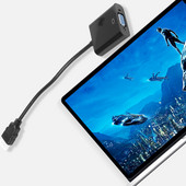 2X (nadograđena verzija) HDMI 1080P u VGA kabelski adapter pretvarač za PC prijenosno računalo bez napajanja, Raspberry Pi - crni