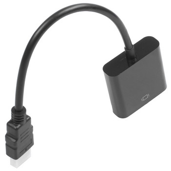 2X (αναβαθμισμένη έκδοση) Μετατροπέας προσαρμογέα καλωδίου HDMI 1080P σε VGA για φορητό υπολογιστή χωρίς ρεύμα, Raspberry Pi - Μαύρο