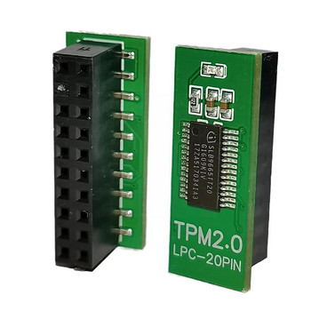 20pin LPC TPM 2.0 Module Security Module Board Remote Card за ASUS Intel AMD GIGABYTE Мултимаркова дънна платка за Windows J1C8