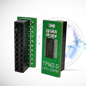 TPM 2.0 Module 20pin Lpc for ASUS/Intel/AMD/GIGABYTE Encryption Security Module Remote Card