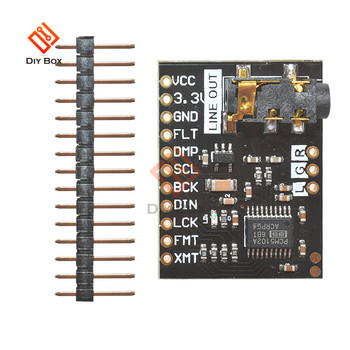 PCM5102 PCM5102A Πλακέτα αποκωδικοποιητή DAC I2S IIC Διεπαφή GY-PCM5102 Μονάδα αναπαραγωγής I2S Πίνακας ήχου για κάρτα ήχου Raspberry Pi pHAT