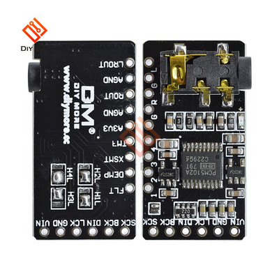PCM5102 PCM5102A DAC dekoodri plaat I2S IIC liides GY-PCM5102 I2S mängija mooduli heliplaat Raspberry Pi pHAT helikaardi jaoks