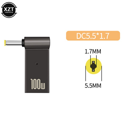 100W 5A legura cinka PD Power Decoy pretvarač DC muški u tip-C ženski adapter za prijenosno računalo Lenovo HP DELL