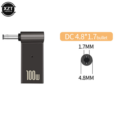 100W 5A legura cinka PD Power Decoy pretvarač DC muški u tip-C ženski adapter za prijenosno računalo Lenovo HP DELL