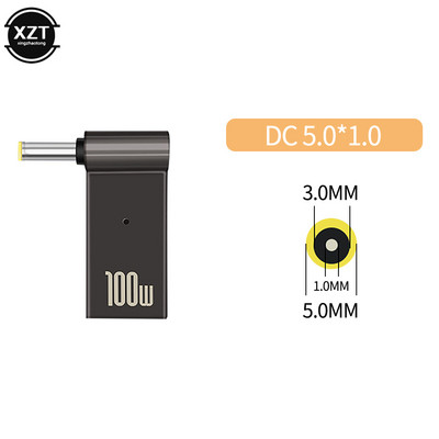 100W 5A legura cinka PD Power Decoy pretvarač DC muški u tip-C ženski adapter za prijenosno računalo Lenovo HP DELL