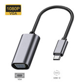 Adapter tipa C na VGA za prijenosno računalo Tip-c sučelje prijenosa projektora Usb3.1 10gbps Usb3.0 na VGA HDMI-kompatibilan pretvarač