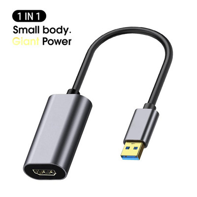 Adapter tipa C na VGA za prijenosno računalo Tip-c sučelje prijenosa projektora Usb3.1 10gbps Usb3.0 na VGA HDMI-kompatibilan pretvarač