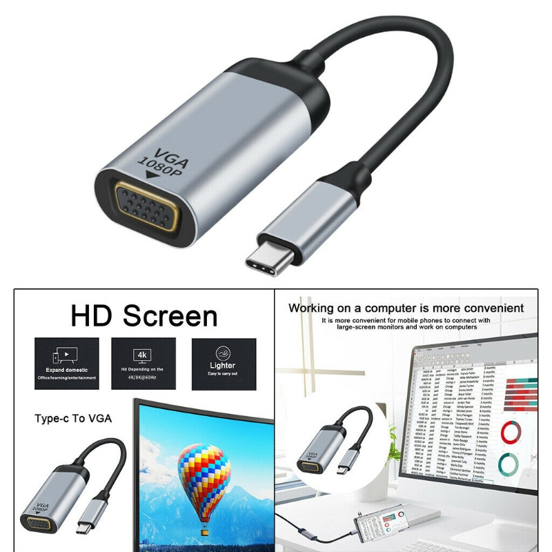 USB C na HDMI-kompatibilni adapter 4K kabel, USB 3.0 Type C muški na HDMI-kompatibilan ženski (4K@60Hz)