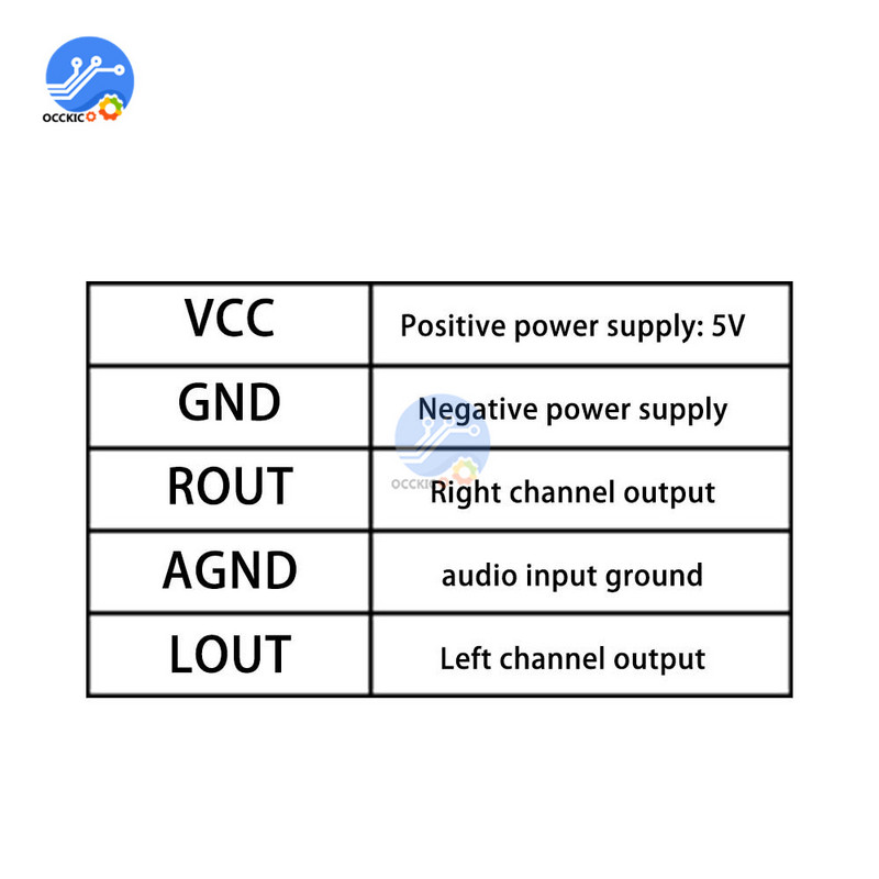 10db CA-6928 Bluetooth audiomodul LED tápellátás 3,3V-8V audio kettős digitális hangerősítő modulkártya