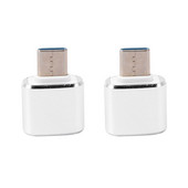 2X USB C na USB adapter 2 paketa Tip C na USB 3.0 adapter USB adapter koji podržava Otg za Galaxy S9/S8 uređaje (srebrni)