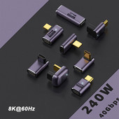 240W pretvarač brzog punjenja USB4.0 40Gbps 8K@60Hz USB C PD3.1 konektor adaptera za MacBook Pro M1 M2 Lenovo Dell HP prijenosno računalo