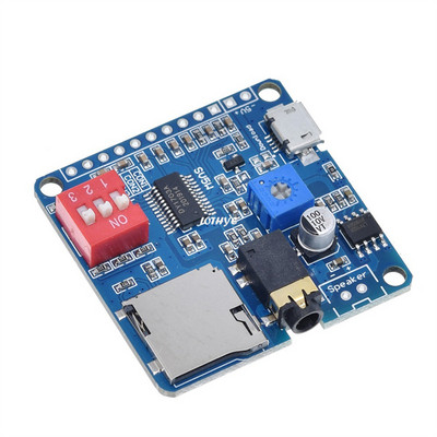 MP3 mūzikas atskaņotājs balss atskaņošanas moduļa plate 5W MP3 atskaņošanas seriālā vadības SD/TF karte priekš Arduino SV5W SV8F