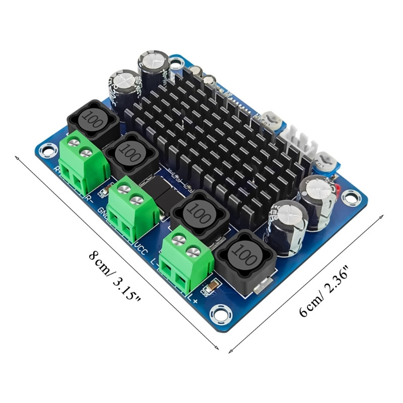 XH-A283/XH-A282 2-kanaliline digitaalne stereo võimsusvõimendi heliplaat Suure võimsusega digitaalne võimsusvõimendi plaat 100WX2/50Wx2