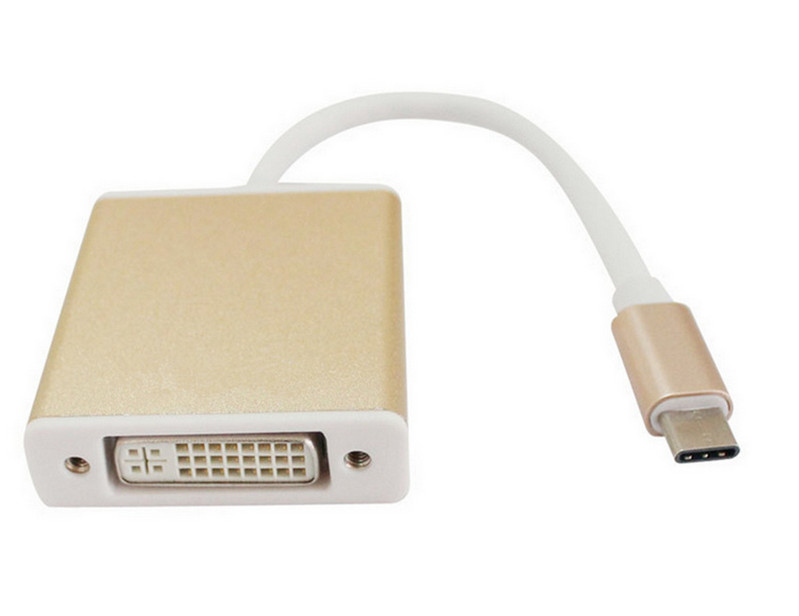 Cablu de conversie USB3.1 Type-C la DVI Convertor de linie de conversie HD MACBOOK