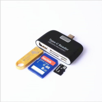 OTG čitač kartica, višenamjenski adapter za memorijske kartice, USB 3.1 tip C, USB-C TF za MAC-book, telefon, tablet, čitači kartica