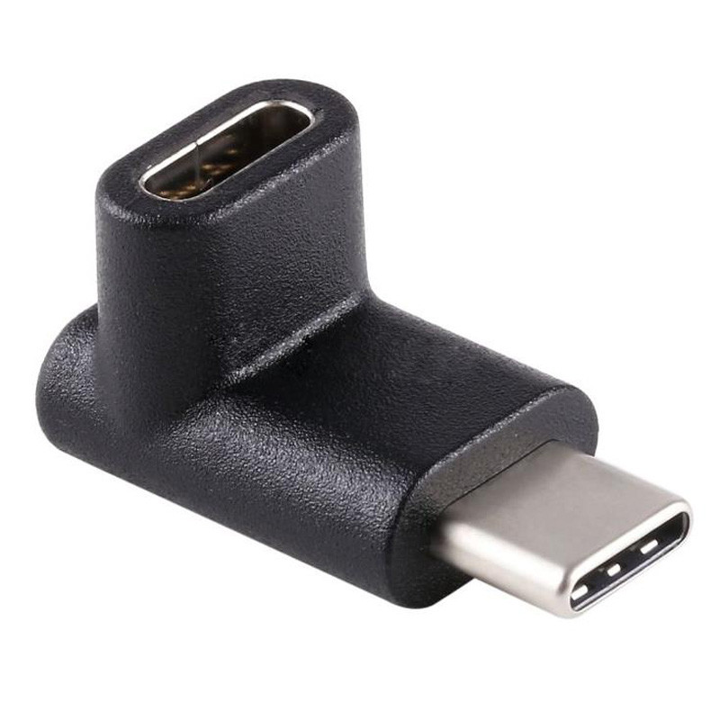 Pretvarač produžnog kabela visoke kvalitete Elbow Black USB 3.1 Type-C muški u ženski za prijenos signala podataka OTG