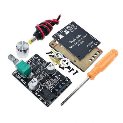 ZK-502L MINI Bluetooth 5.0 DC 5-24V Wireless Audio Digital Power Amplificator Placa stereo 50Wx2 Bluetooth Amp Amplificador
