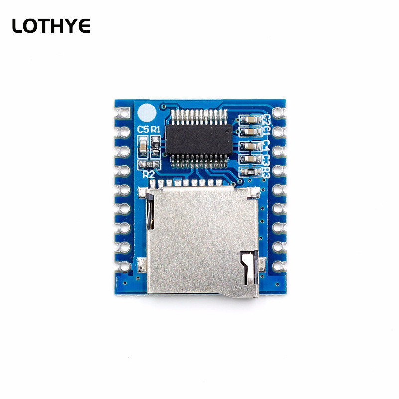 Mini-MP3-mängija moodul + häälkontrolleri kilp Heli kõnelaua tugi SD-kaardi jaoks TF-kaart V17B V17D jaoks