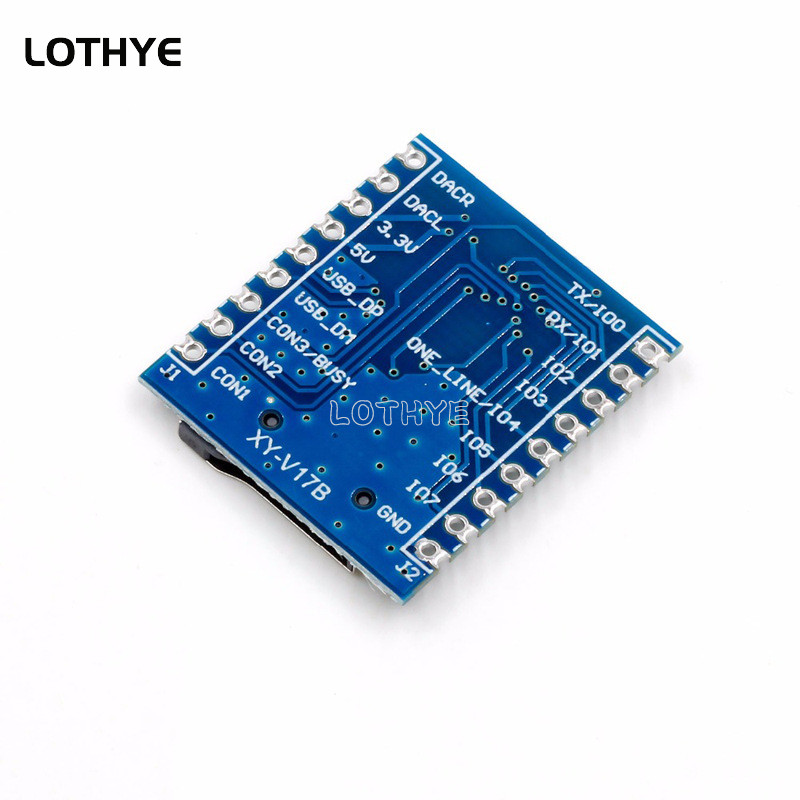 Mini-MP3-mängija moodul + häälkontrolleri kilp Heli kõnelaua tugi SD-kaardi jaoks TF-kaart V17B V17D jaoks