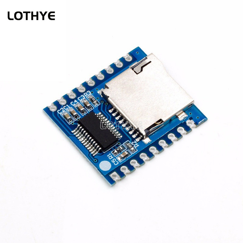 Mini-MP3-mängija moodul + häälkontrolleri kilp Heli kõnelaua tugi SD-kaardi jaoks TF-kaart V17B V17D jaoks