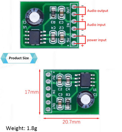 2023 Mini XPT8871 Mono Stereo Lithium Battery Power Amplifier Board Sing Machine Module 3v 5v 5W Audio Output Input